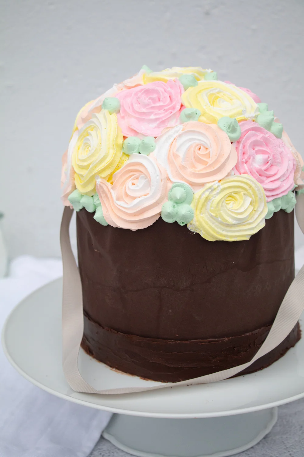 Flower Garden Cake Decorating Tutorial (video) - Tatyanas Everyday Food